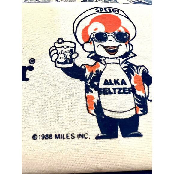 Speedy Alka-Seltzer Beverage Holder Koozie Can Bottle Cooler 1988 Miles Inc - Picture 3 of 5